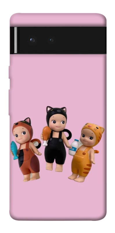 Чохол на Google Pixel 6 Cat Cafe Trio фото 1 з 1