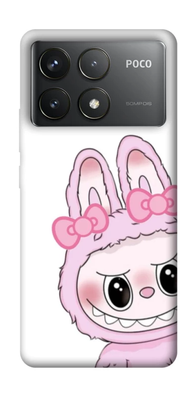 Чохол на Xiaomi Poco F6 Pro Labubu White фото 1 з 1