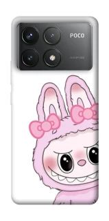 Чохол на Xiaomi Poco F6 Pro Labubu White фото 1 з 1