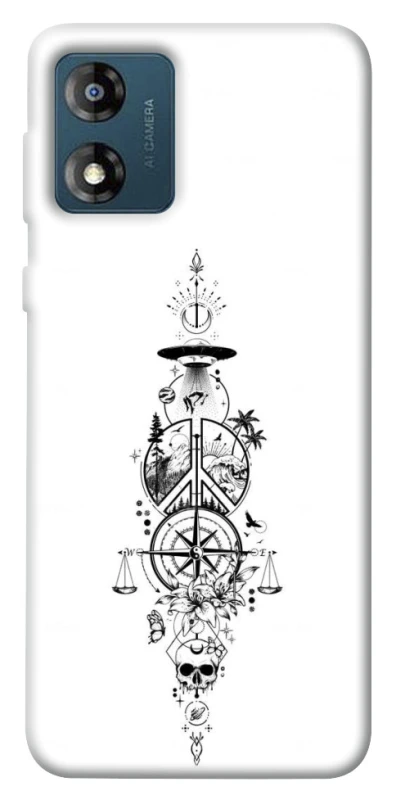 Чехол на Motorola Moto E13 Tattoo ver.7 фото 1 из 1