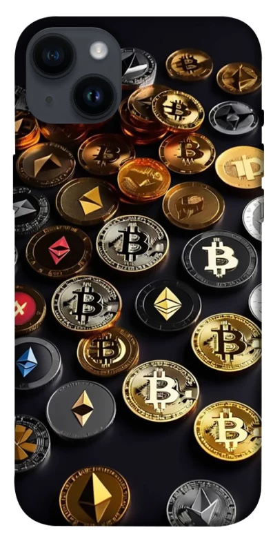 Чехол на Apple iPhone 14 Plus (6.7") Many coins фото 1 из 1