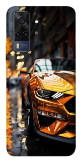 Чохол на Vivo Y53s Golden sports car фото 1 з 1