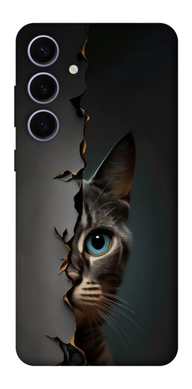 Чехол на Samsung Galaxy S25+ Кот-подглядыватель v2 фото 1 из 1