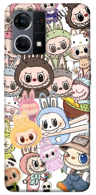 Чохол на Oppo Reno 7 4G All Labubus фото 1 з 1