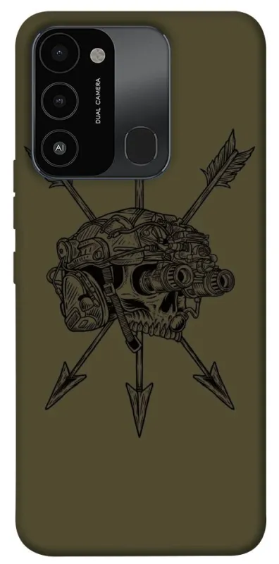 Чохол на TECNO Spark 8C Mil skull фото 1 з 1