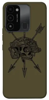 Чехол на TECNO Spark 8C Mil skull фото 1 из 1
