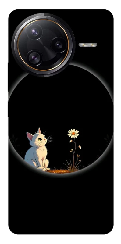 Чохол на Xiaomi Poco F7 Pro Cat and flower фото 1 з 1