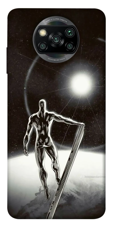 Чехол на Xiaomi Poco X3 NFC / Poco X3 Pro Серебряный сёрфер фото 1 из 1