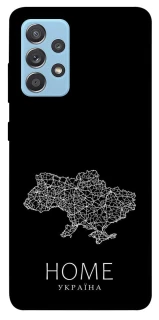 Чохол на Samsung Galaxy A52 4G / A52 5G Ukraine black map фото 1 з 1