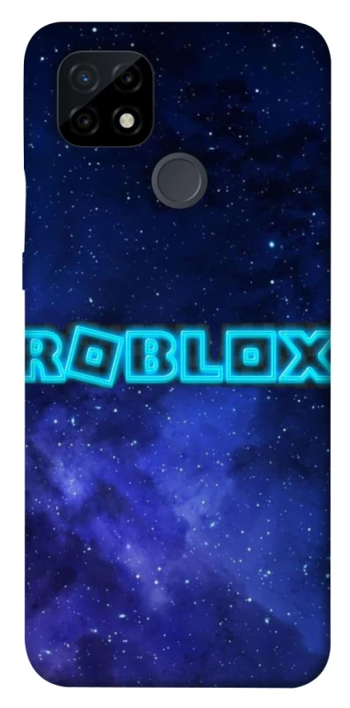 Чехол на Realme C21 Roblox Space Logo Blue фото 1 из 1