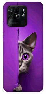 Чохол на Xiaomi Redmi 10C Кіт-підглядач фото 1 з 1