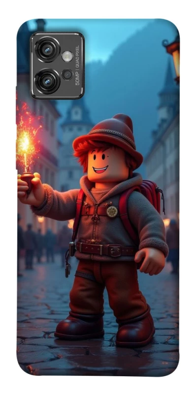 Чохол на Motorola Moto G32 Roblox Fire Logo Blue Flames фото 1 з 1