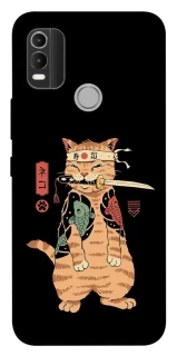 Чохол на Nokia C21 Plus Кіт-самурай фото 1 з 1