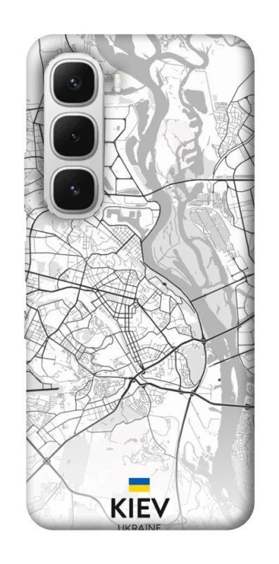 Чехол на Infinix Hot 60i Kiev white map фото 1 из 1