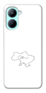 Чохол на Realme C33 Ukraine map фото 1 з 1