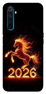Чехол на Realme 6 Pro Red Fire Horse ver.1 фото 1 из 1