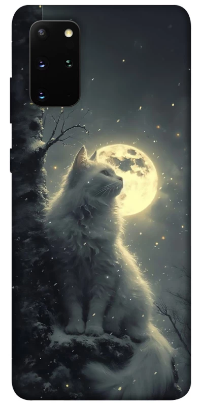 Чохол на Samsung Galaxy S20+ Кіт під місяцем фото 1 з 1
