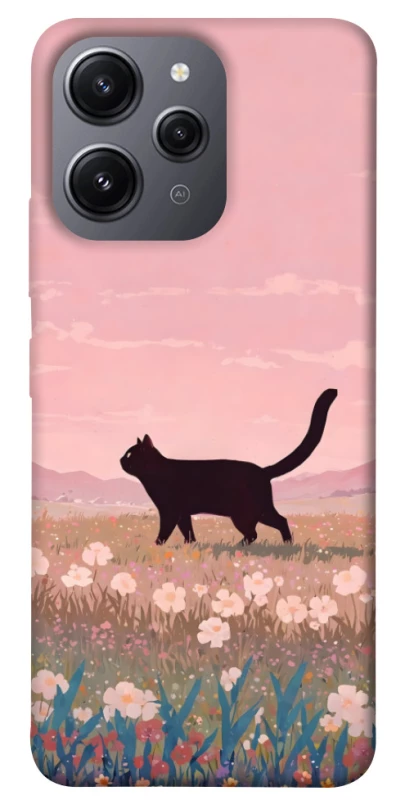 Чохол на Xiaomi Redmi 12 cat on a field фото 1 з 1