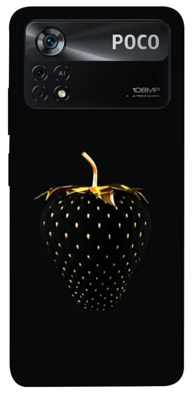 Чохол на Xiaomi Poco X4 Pro 5G Чорна полуниця фото 1 з 1