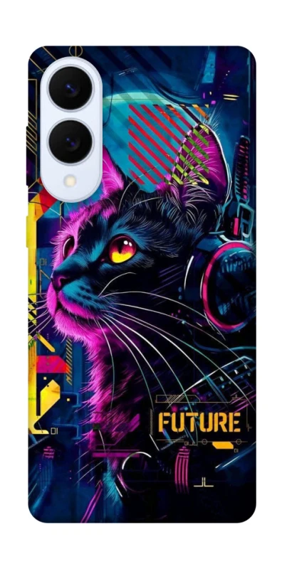 Чохол на Samsung Galaxy S25 Edge Cyber Cat v2 фото 1 з 1