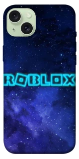 Чохол на Apple iPhone 15 Plus (6.7") Roblox Space Logo Blue фото 1 з 1