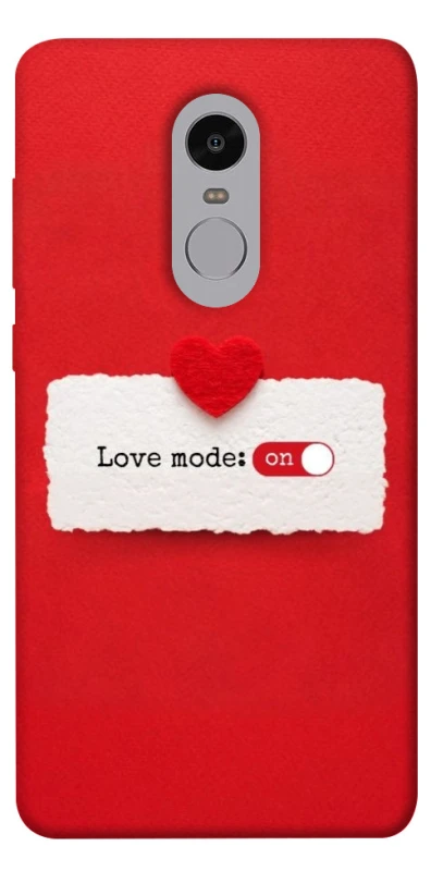 Чохол на Xiaomi Redmi Note 4X / Note 4 (Snapdragon) Love Mode ON фото 1 з 1