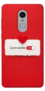 Чохол на Xiaomi Redmi Note 4X / Note 4 (Snapdragon) Love Mode ON фото 1 з 1