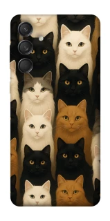 Чехол на Samsung Galaxy M55 Colorful Cat Collage фото 1 Чехол на Samsung Galaxy M55 Colorful Cat Collage фото 1 из 1