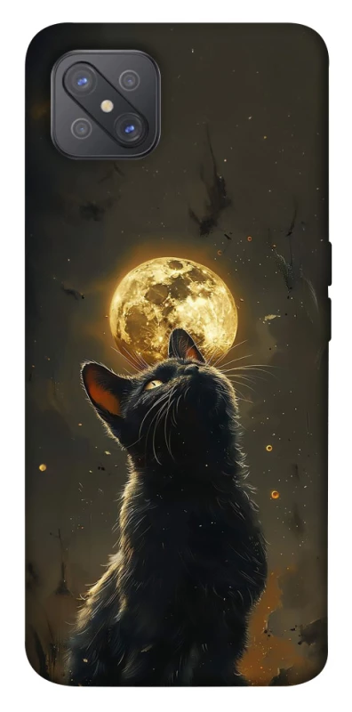 Чохол на Oppo A92s Кіт під місяцем v2 фото 1 з 1