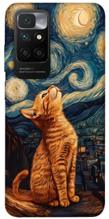 Чохол на Xiaomi Redmi 10 van gogh cat фото 1 з 1