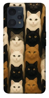 Чехол на Realme 9 4G / 9 Pro+ Colorful Cat Collage фото 1 Чехол на Realme 9 4G / 9 Pro+ Colorful Cat Collage фото 1 из 1