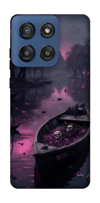 Чехол на Motorola Edge 60 Stylus Boat and flamingo фото 1 из 1