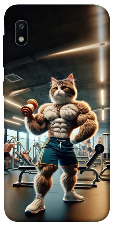 Чехол на Samsung Galaxy A10 (A105F) Качок кот фото 1 из 1