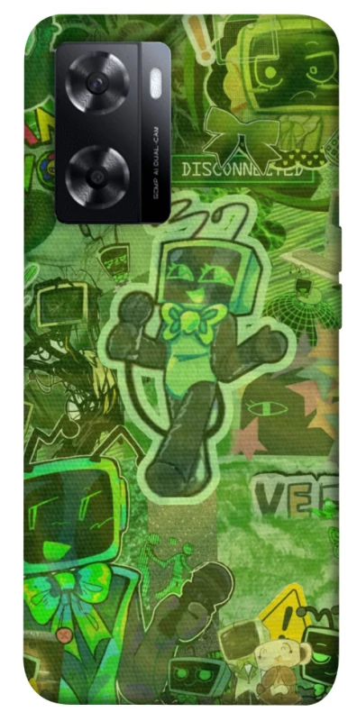 Чохол на Oppo A57s Dandysworld tv green theme фото 1 з 1