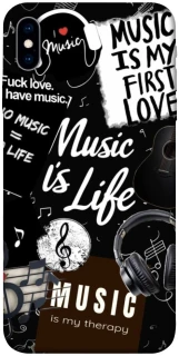 Чехол на Apple iPhone X (5.8") Music is Life фото 1 из 1