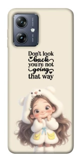 Чохол на Motorola Moto G54 Don't look back фото 1 Чохол на Motorola Moto G54 Don't look back фото 1 з 1