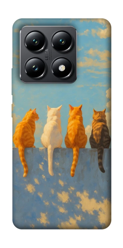 Чехол на Xiaomi 14T cats on wall фото 1 из 1