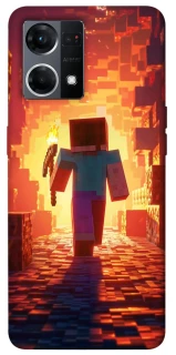 Чохол на Oppo Reno 7 4G Minecraft adventure фото 1 з 1