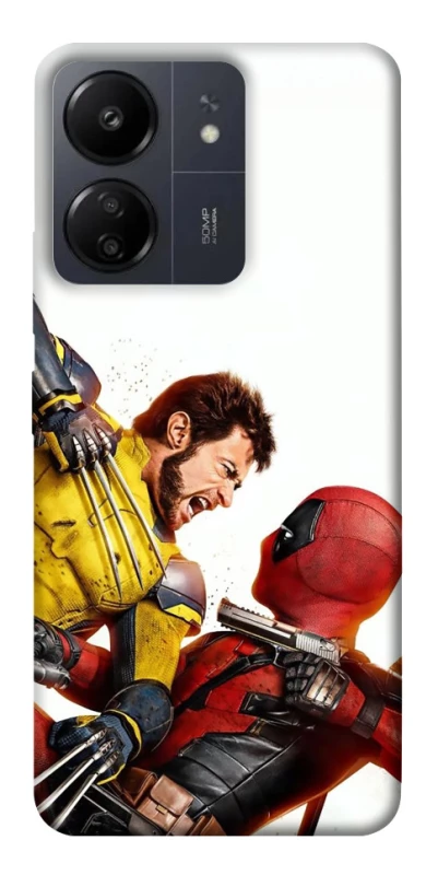 Чохол на Xiaomi Poco C65 Deadpool and Wolverine фото 1 з 1