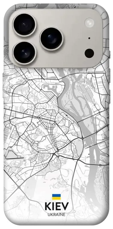 Чохол на Apple iPhone 18 Pro Kiev white map фото 1 з 2