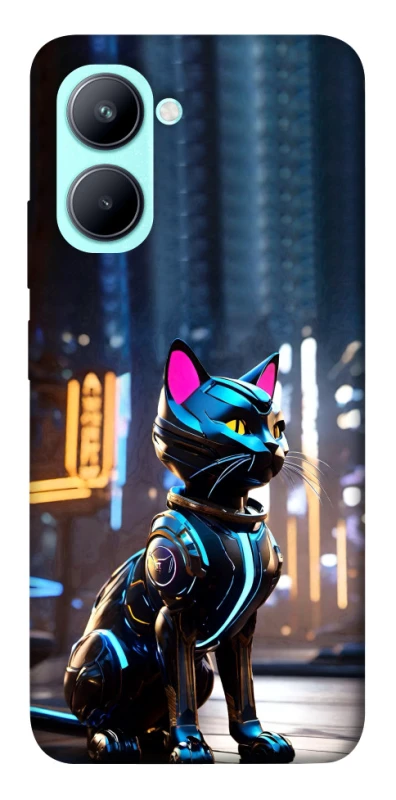 Чехол на Realme C33 Cyber cat фото 1 из 1
