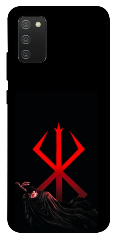 Чохол на Samsung Galaxy A02s Berserk Red Logo фото 1 з 1