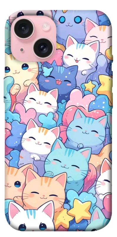 Чехол на Apple iPhone 15 (6.1") Funny Kittens ver.3 фото 1 из 1