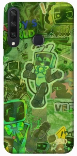 Чохол на Huawei Y6p Dandysworld tv green theme фото 1 з 1