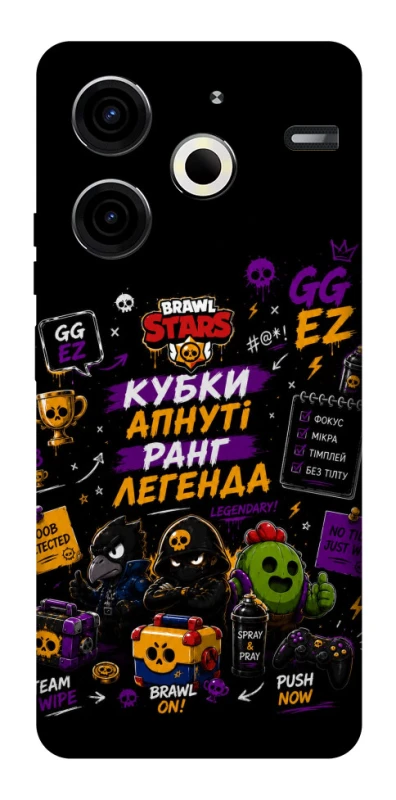 Чехол на TECNO Pova 6 Neo (LI6) Brawl Stars collage фото 1 из 1