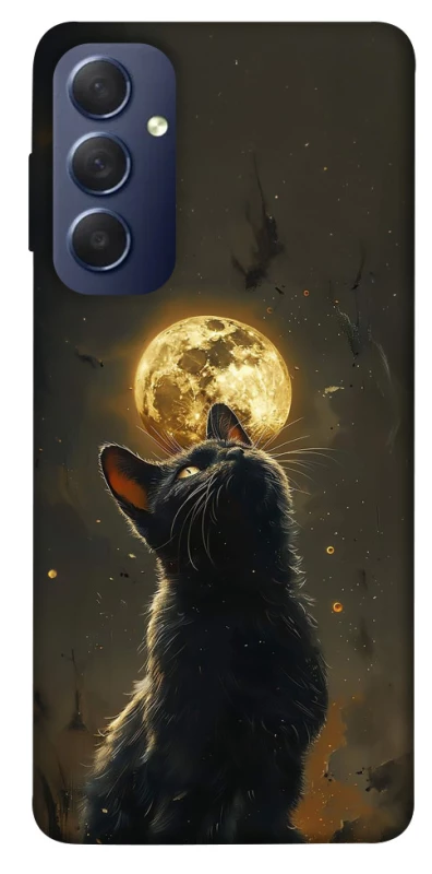 Чохол на Samsung Galaxy M54 5G Кіт під місяцем v2 фото 1 з 1
