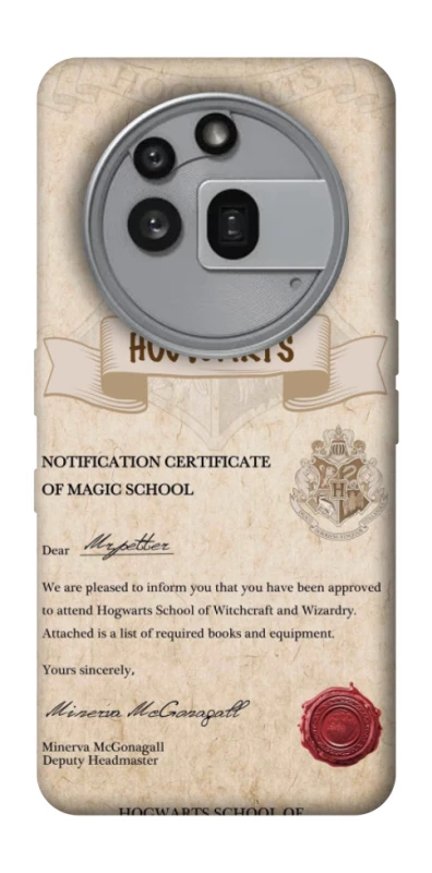 Чехол на Nothing Phone (3a) Pro The Hogwarts acceptance letter фото 1 из 1