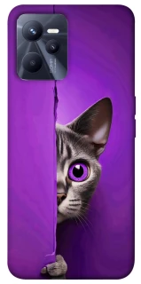 Чехол на Realme C35 Кот-подглядыватель фото 1 из 1