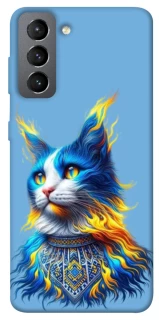 Чохол на Samsung Galaxy S21 FE Кіт патріот фото 1 з 1