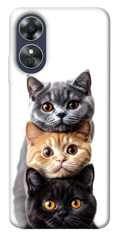 Чохол на Oppo A17 Гарні котики фото 1 з 1